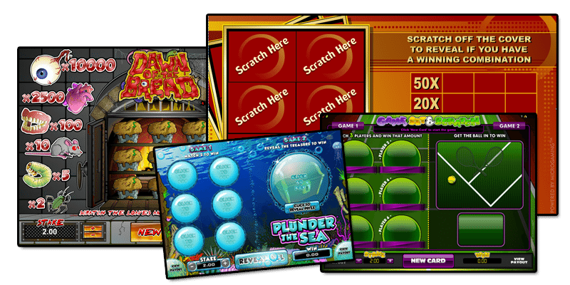 You can play scratch cards online