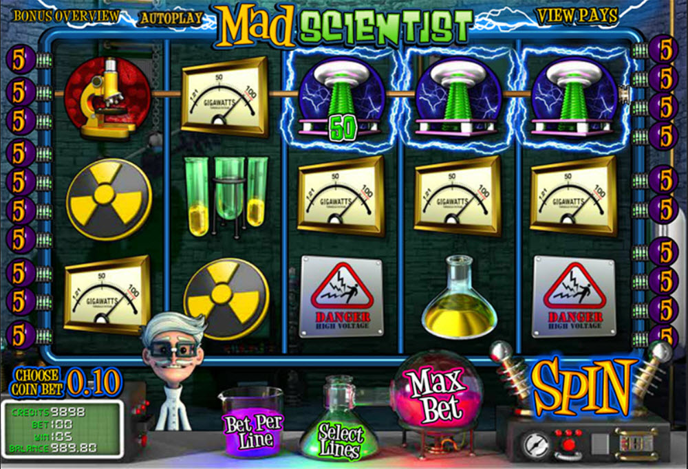 Want To Play A Slot Game With A Mad Scientist Theme?