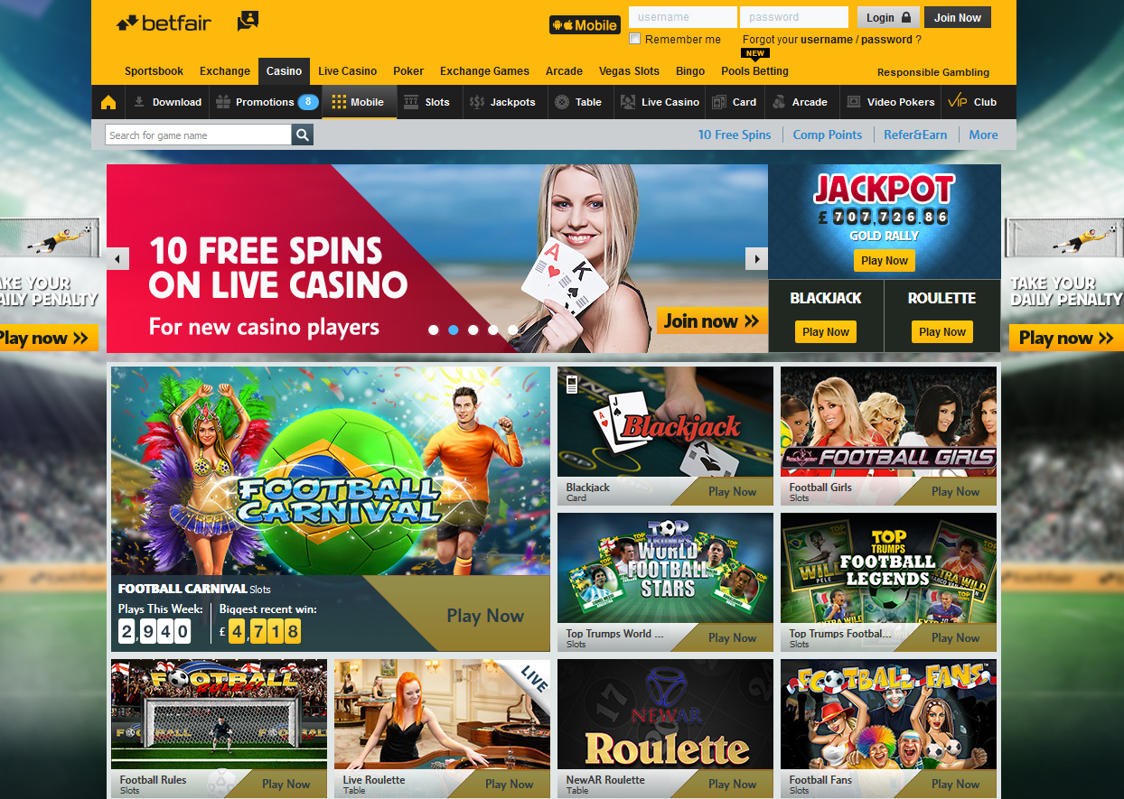 Betfair Casino Online