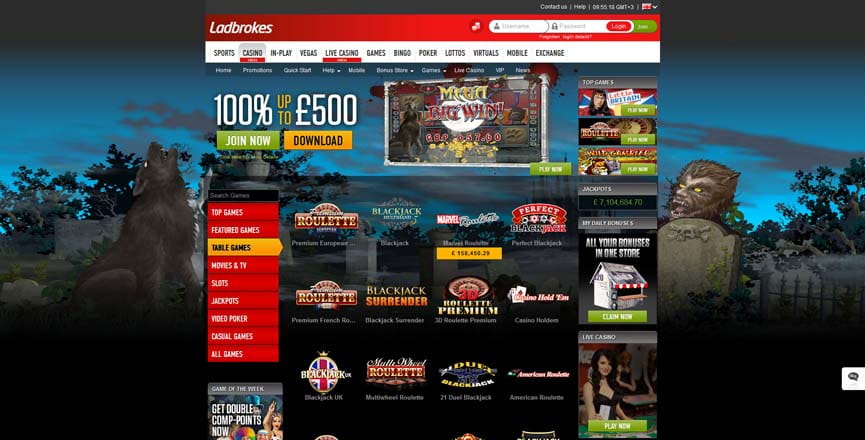 Ladbrokes Casino Online