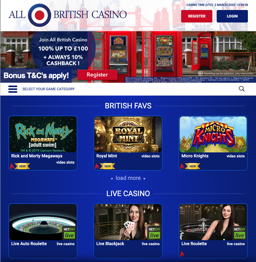 Online British Casino