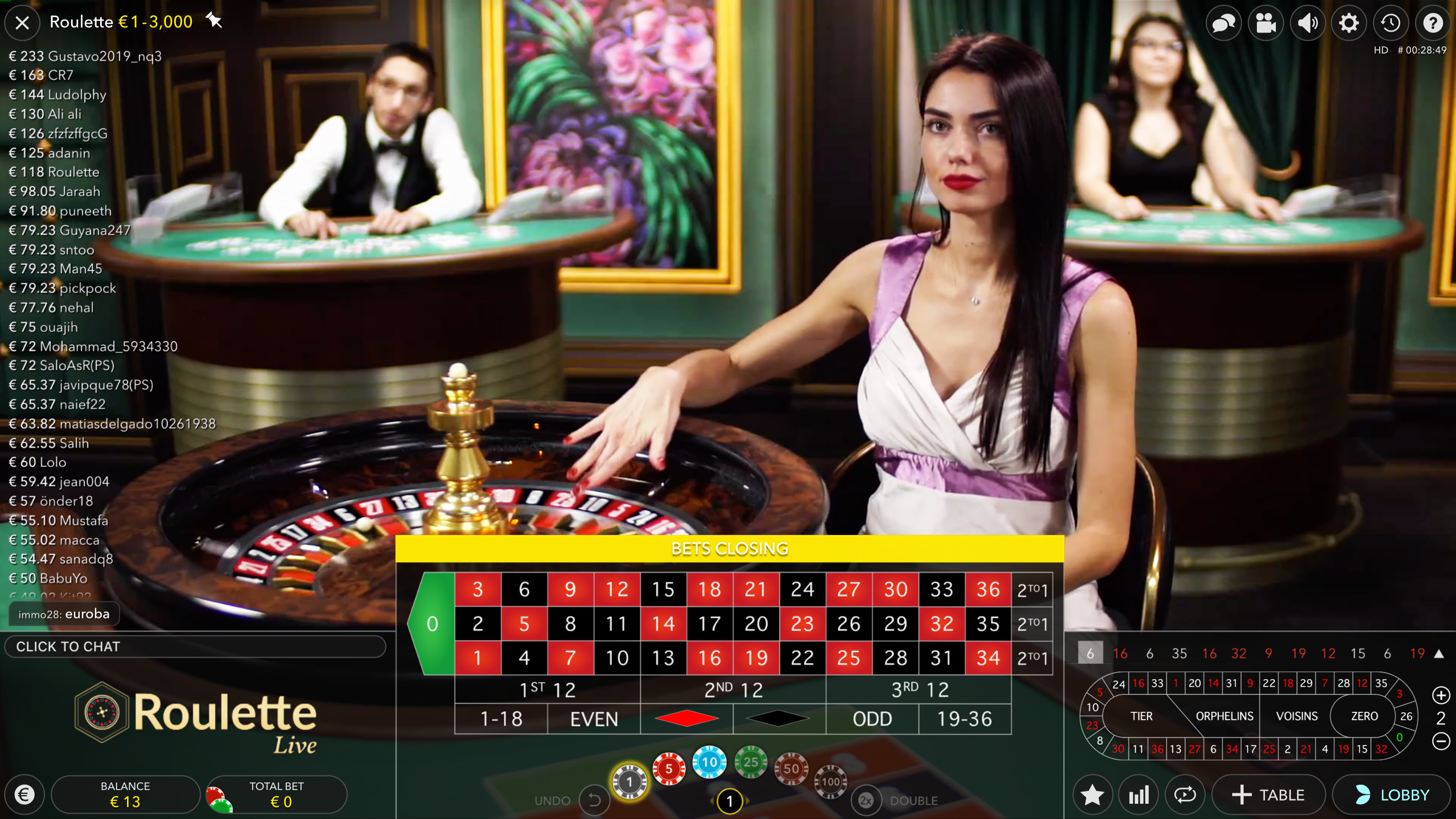 Play Live Casino