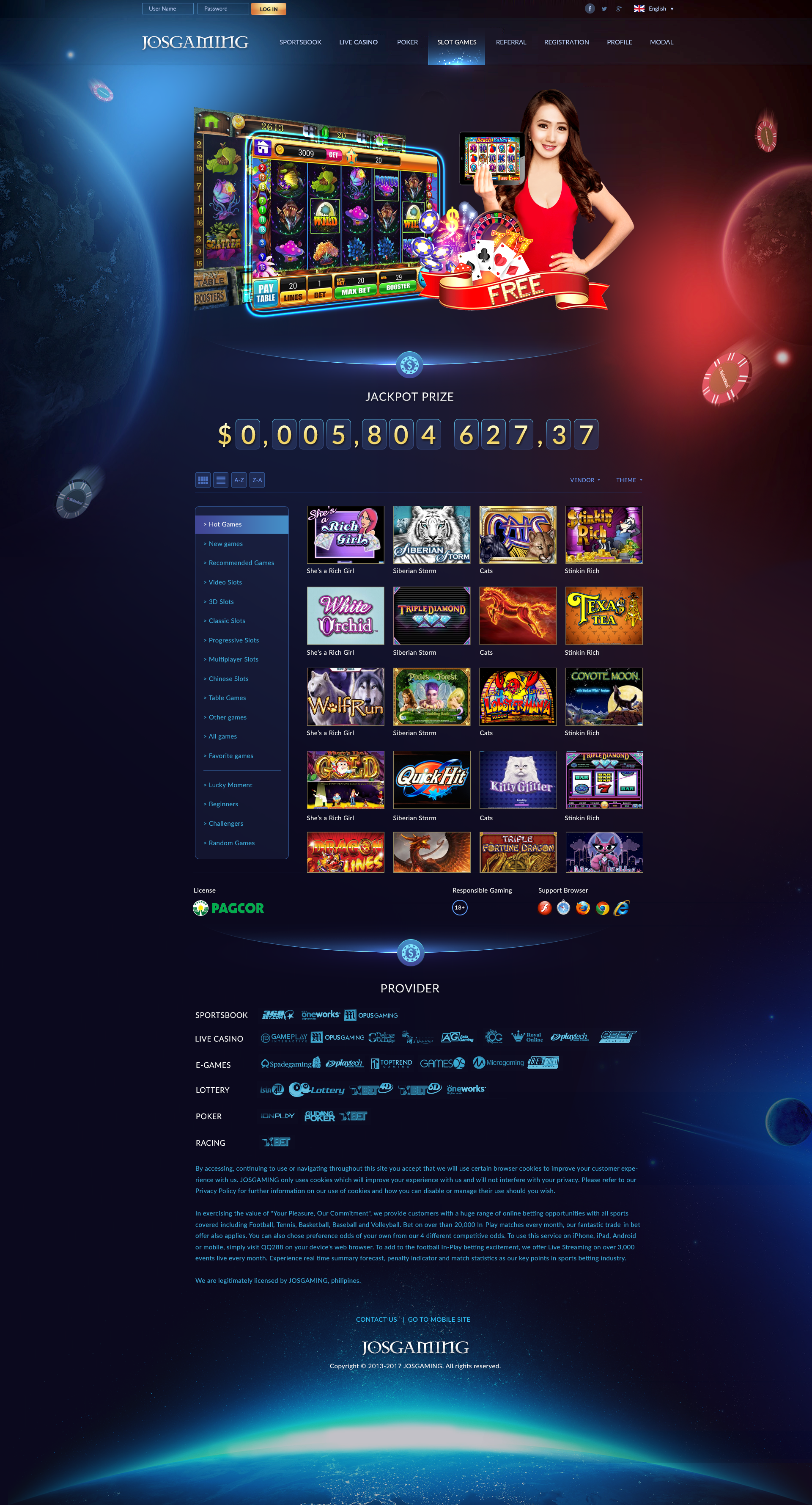 New Casino Website
