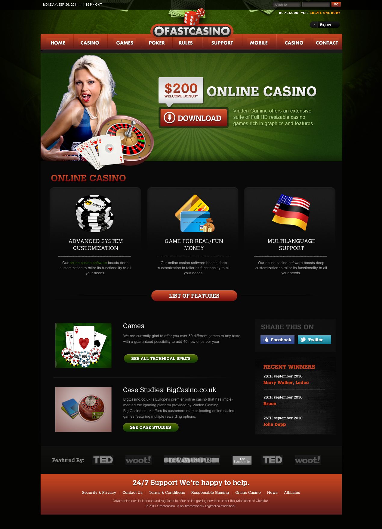 Casino Website