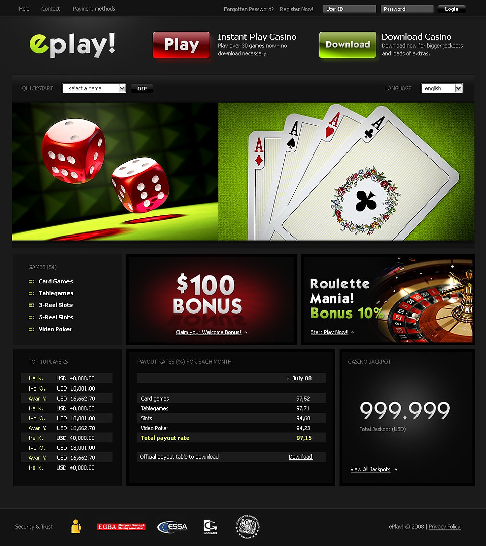 Casino Website