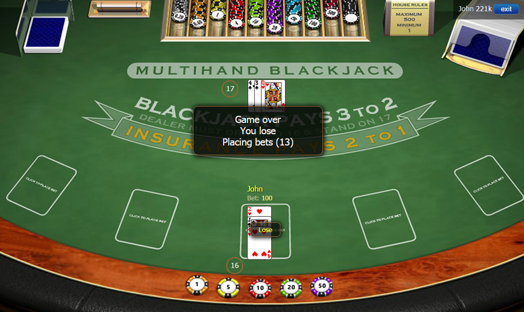 Free Blackjack Casino Games